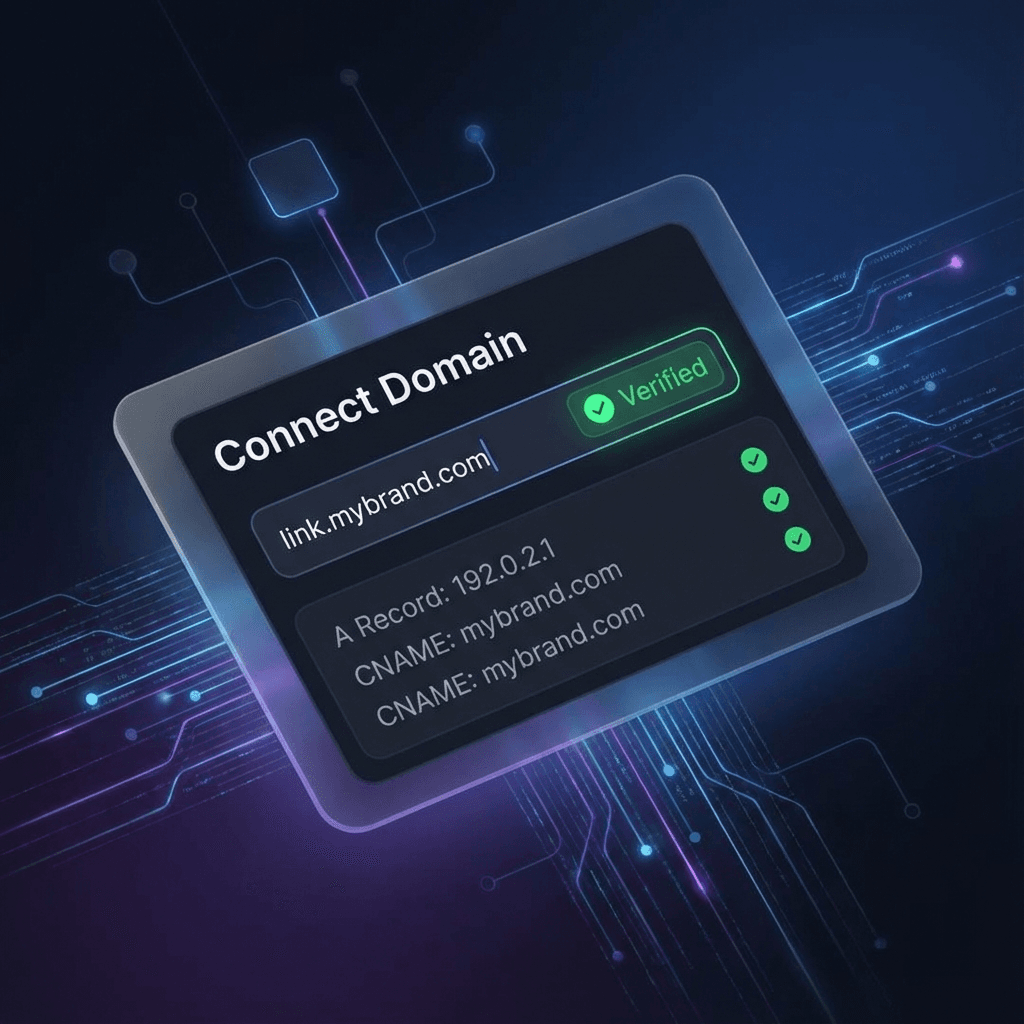 Custom Branded Domain DNS Setup Interface in Connextify